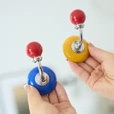 Gancho de sucção sem perfuração, bola dopamina, gancho de parede estilo nórdico, bonito, casaco, chapéu, armazenamento d