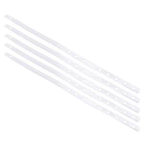Conheça 5 Unidades De Cabide De Exibição Transparente Conector Tiras Estável Para Rack De Roupas