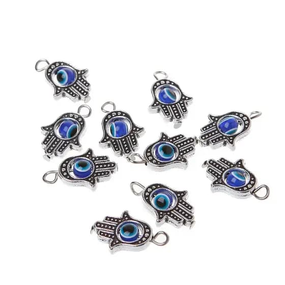 MEET Evil Eye Charms Pingentes Conectores Links Para DIY Pulseira Colar Joias