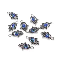 MEET Evil Eye Charms Pingentes Conectores Links Para DIY Pulseira Colar Joias