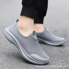 Homens sapatos masculinos verão oco malha respirável superior ao ar livre sapatos casuais antiderrapante resistente ao d