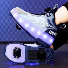 Moda Adulto Crianças Heelys Novos Patins De Dupla Finalidade Sapatos De Deformação Fileira IRFR