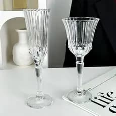 Moderno simples vidro de cristal copo de vinho tinto estilo europeu taça com pé vidro suco vidro jantar vidro diamante