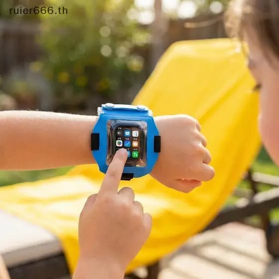 Capa Para Smartwatch À Prova D'água ruier Crianças , Estudantes , Bolsa Protetora Com Tela Sensível Ao Toque Atividades