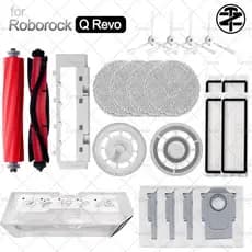 Para Acessórios Roborock Q Revo : Capa De Escova Principal , Suporte Esfregão , De Borracha Lateral , Filtro HEPA , Saco