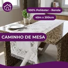 Caminho Trilho de Mesa Poliéster Elegante Renda Detalhes Vazados Decorativos Mesa Posta 45x200cm