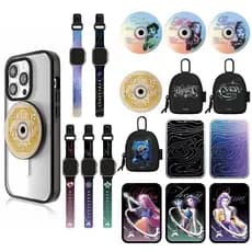 KPop Demon Hunters KPop Demon Hunters Alça de suporte magnético, bolsa para fone de ouvido