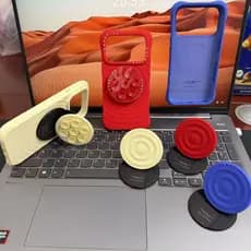 Nova cor tomate vermelho gelo Berry azul creme amarelo, suporte, ventosa, capa de telefone, pulseira
