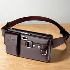 Bolsa de peito masculina, bolsa de cintura com textura da moda, ombro para celular, grande capacidade, multifuncional, à