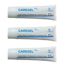 Kit 3x Curativos Hidrogel Pomada Cicatrizante 85g Caregel