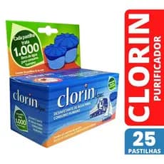 25 Pastilhas Purificadora de Água Potável 1000 litros Clorin