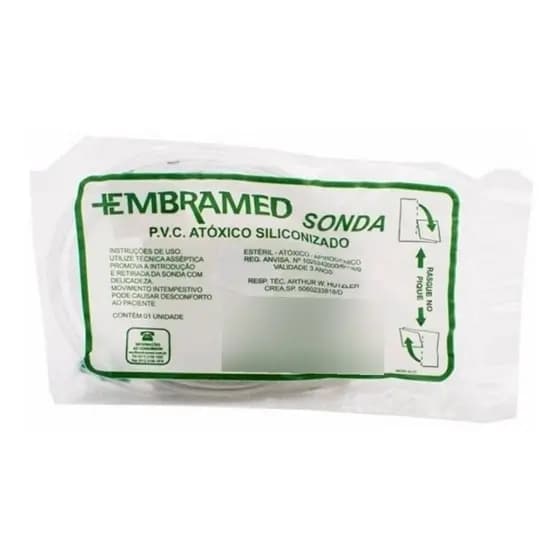 Sonda Uretral Embramed - 100 unidades - tamanhos diversos