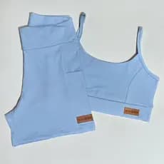 Conjunto Fitness - Shorts com bolso e Top de alça