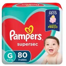 Fralda Pampers Supersec G – Proteção Antivazamentos e Conforto