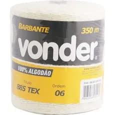 Rolo Barbante De Algodão 4 X 6 Vonder 885 Tex 350m