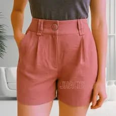 Short Feminino Alfaiataria Marrant Super Confortável Elegante com Bolso Elegante Verão 2025