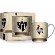 Caneca Porcelana Clube Atlético Mineiro Galo Xícara Café Mapa Original
