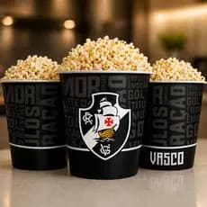 Balde Pipoca Times Vasco da Gama Oficial