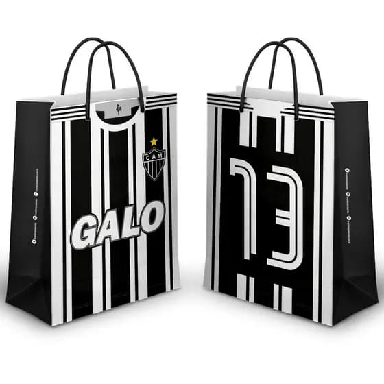 Sacola Atlético Mineiro Embalagem Presente Torcedor Galo