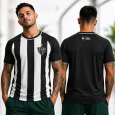 Camisa Masculina Atlético Mineiro Casual Original Torcedor Galo da Massa - Promoção !