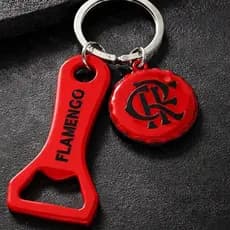 Chaveiro Flamengo com Abridor de Garrafa Torcedor Original Promoção!