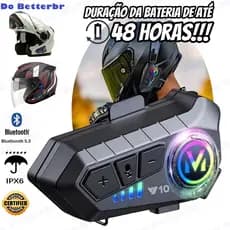 Fone de Ouvido de Capacete Moto Bluetrooth Controle De Voz Y10