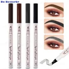 Kit 3 Caneta de sobrancelha Henna Microblading Fio a Fio À Prova D'Água Lápis com 4 Pontas 3PCS