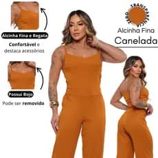 Blusa Alcinha Com Bojo Confortável Fresquinho Moda Feminina Blogueira Soltinho
