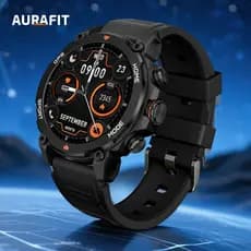 AURAFIT TREK 1: Relógio GPS,Tela AMOLED 1.43", 5ATM,150+ Modos Esportivos,Monitor Saúde, Android/iOS