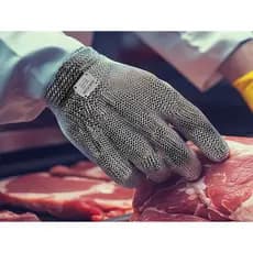Luva De Segurança Malha Aço Inox Açougue Anti-corte Com Ca