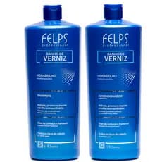 Felps Banho De Verniz Kit Duo Shampoo + Condicionador 2x1L Felps