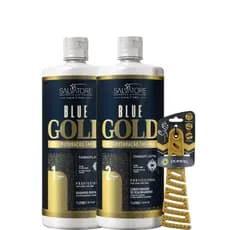 Kit Blue Gold 2x1L + Pente Sissi Amarelo FR