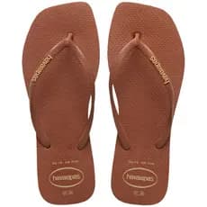 Chinelo Havaianas Slim Square logo Pop Ferrugem Original