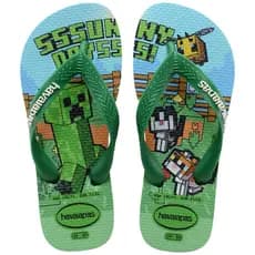 Chinelo Havaianas kids Minecraft Modelo Novo infantil Original