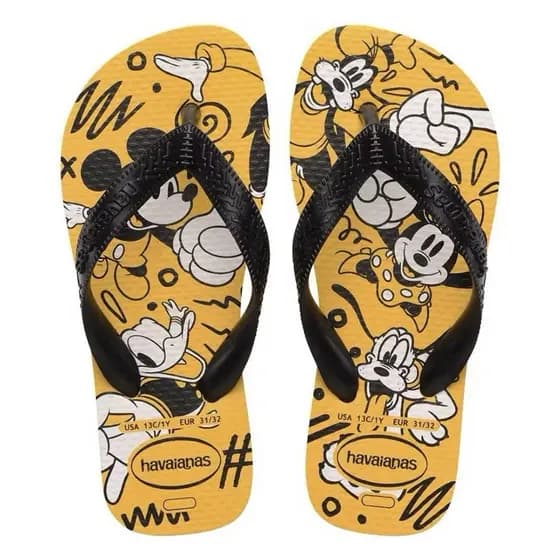 Chinelo Havaianas Kids Carros-Wood-Mickey Infantil Original