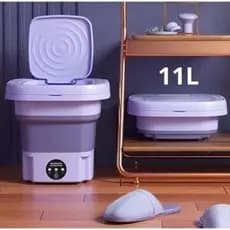 Mini máquina de lavar roupa 11l dobrável portátil moderna máquina de lavar automática roupa interior de viagem