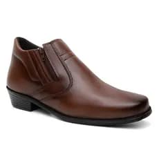 Bota Botinha Social Masculina Com Zìper Lateral Elegante