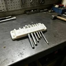 Kellnny Labels Hex Key Organizer Suporte De Chave De Rack Para Reparos E Manutençãos Artesanais
