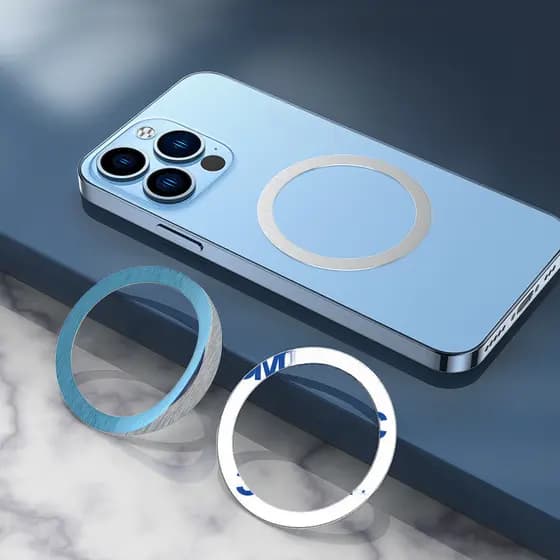 Ímãs De Carregamento Circular Adesivos Placas Magnéticas Do Telefone Móvel Acessórios Sem Fio Faixa Magnética