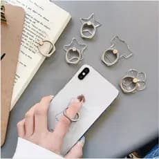 10/5/2 PCS Anel De Telefone Transparente Fivela metal Suporte Móvel