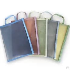 Bolsa De Papelaria A4 Bill Morandi Arquivo De Malha Transparente Com Zíper Armazenamento