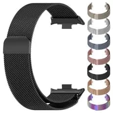 Strap Pulseira De Milanesa De Magnético Metal Aço Para Relógio Smartwatch Redmi Watch 6/5/4 /Xiaomi Band 10 9 Pro 8 Pro