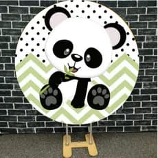 PAINEL REDONDO PANDA 50X50 FESTA