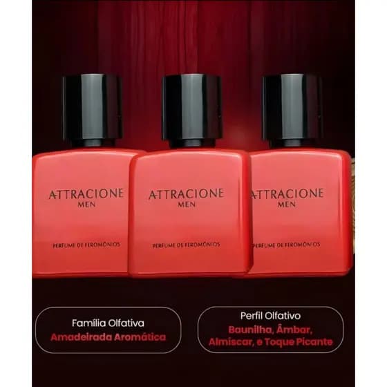 KIT 3 perfumes Atracion100ML masculino