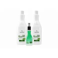 Kit Shampoo Quiabo Máscara Revitalizante Finalizador Nutritivo