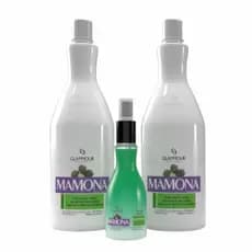 Kit Shampoo Mamona Revitalizante Máscara Intensiva Finalizador Touch