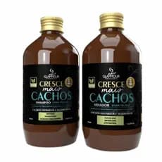 Kit Shampoo Cresce Mais Cachos 500ml Tratamento Para Modelar e Crescimento de Cachos