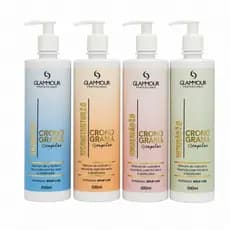 Kit Shampoo Cronograma 4 passos Reconstrução Nutrição Hidratação