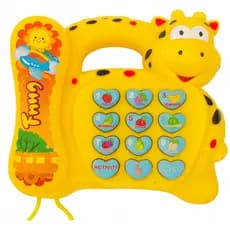 Telefone Girafa de Brinquedo 22 Teclas Interativas Diversão Garantida