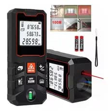 Trena Laser 40m - Mede Área/Volume, IP54, Laser Verde, Nível Eletrônico para Construção